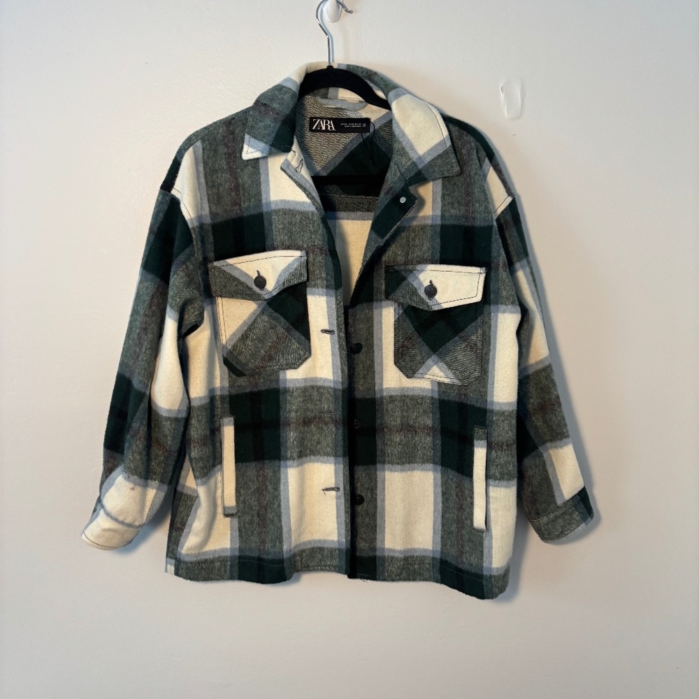 Zara Flannel Oversized Shacket